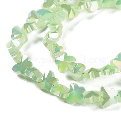 Electroplate Butterfly Glass Beads Strands&nbsp;EGLA-A036-08A-M