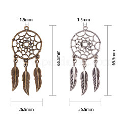 Tibetan Style Alloy Big Pendants&nbsp;PALLOY-NB0001-04