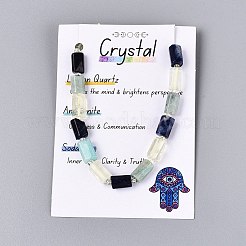 Natural Sodalite & Flower Amazonite & Lemon Quartz Beads Strands&nbsp;G-Q614-01A-01