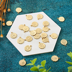 24Pcs 12 Style Brass Charms&nbsp;KK-TA0001-09
