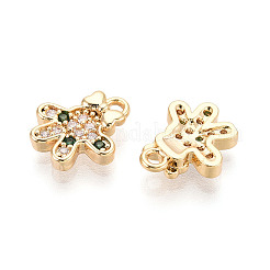 Brass Micro Pave Cubic Zirconia Charms&nbsp;KK-N263-147B-G