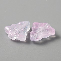 Christmas Transparent Handmade Lampwork Beads&nbsp;LAMP-CJC0012-04G