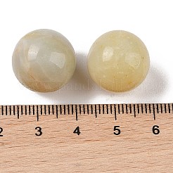 Natural Flower Amazonite No Hole Sphere Beads&nbsp;G-K353-04D-41