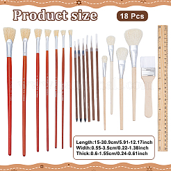 18Pcs Wool Painting Pen Brush Set&nbsp;AJEW-WH0696-195