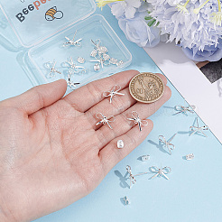 14Pcs Brass Stud Earring Findings&nbsp;KK-BBC0028-66S