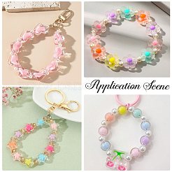 240Pcs 8 Styles Transparent Plastic Beads&nbsp;KY-BM0001-04