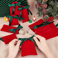 20Pcs 4 Styles Velvet Packing Pouches&nbsp;TP-BC0001-02