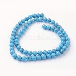 Synthetic Turquoise Bead Strands&nbsp;G-G735-13-6mm