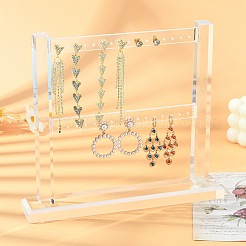 Organic Glass Earring Stands Displays&nbsp;EDIS-E008-01