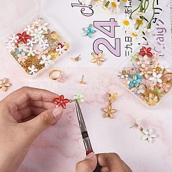 DIY Flower Earring & Finger Rings Making Kit&nbsp;DIY-SZ0008-48
