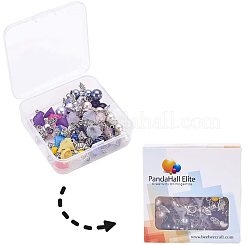 Glass/Gemstone Beads Pendants&nbsp;PALLOY-PH0013-04
