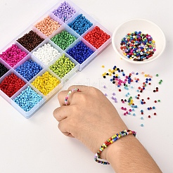 8/0 Glass Round Seed Beads&nbsp;SEED-YW0001-08B