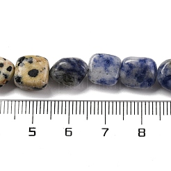 Natural Dalmatian Jasper & Blue Spot Jasper & Green Spot Jasper & Snowflake Obsidian & Picture Jasper Beads Strands&nbsp;G-L610-B11-01