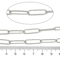 304 Stainless Steel Textured Cable Chains&nbsp;CHS-B016-02P