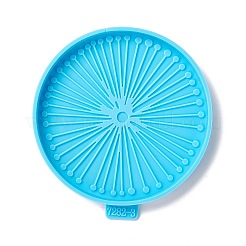 Flat Round with Dandelion Pattern Cup Mat Silicone Molds&nbsp;LS-DIY-M039-03
