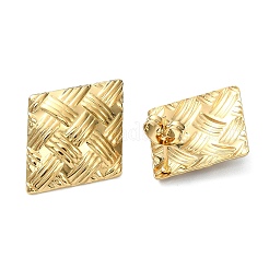 Ion Plating(IP) 201 Stainless Steel Stud Earrings&nbsp;EJEW-K270-21G