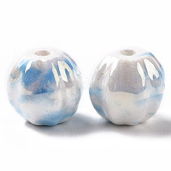 Handmade Pearlized Porcelain Beads&nbsp;X1-PORC-G010-02C
