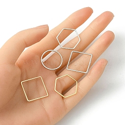 60Pcs 3 Styles Brass Linking Rings&nbsp;KK-YW0002-32