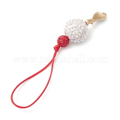 Christmas Tree Alloy Enamel with Rhinestone Pendant Decorations&nbsp;HJEW-JM02097
