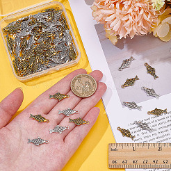100Pcs 2 Styles Tibetan Style Alloy Pendants&nbsp;TIBEP-ME0001-13