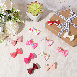 48Pcs Polyester & Iron Alligator Hair Clips&nbsp;AJEW-CN0004-10