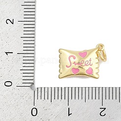 Brass Enamel Charms&nbsp;X-KK-Q028-17A-G