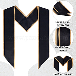 2Pcs Satin Graduation Sash Honor Stole Scarf for Men Women&nbsp;AJEW-MA0001-38C