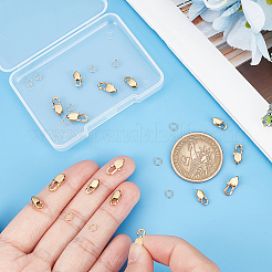 16Pcs 2 Size Ion Plating(IP) 304 Stainless Steel Lobster Claw Clasps&nbsp;STAS-UN0040-76A