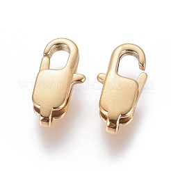 Ion Plating(IP) 304 Stainless Steel Lobster Claw Clasps&nbsp;LS-STAS-G201-06B-G