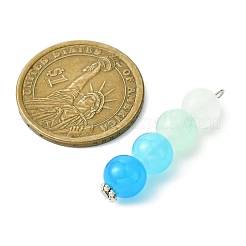 4Pcs 4 Colors Glass Beaded Pendants&nbsp;PALLOY-JF02813