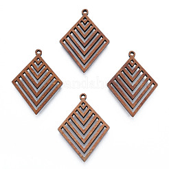 Natural Walnut Wood Pendants&nbsp;X-WOOD-N011-011