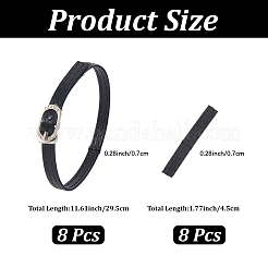 4 Pairs PU Leather Shoelaces&nbsp;DIY-CL0001-33