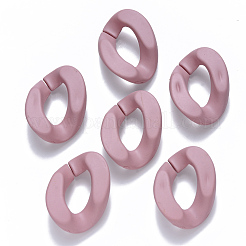 Opaque Spray Painted Acrylic Linking Rings&nbsp;OACR-S036-001B-I03