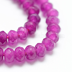 Natural White Jade Bead Strands&nbsp;G-R343-2x4-24