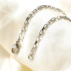Tarnish Resistant 316 Surgical Stainless Steel Box Chain Bracelets&nbsp;X-BJEW-JB01865