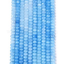 Imitation Jade Crackle Glass Beads Strands&nbsp;GLAA-N068-01A-A09