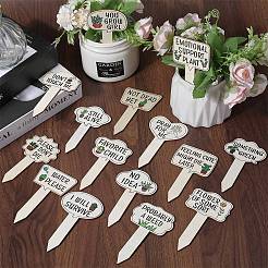 1 Set Wood Plant Labels&nbsp;AJEW-CP0007-40