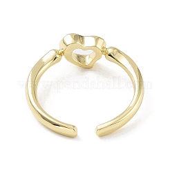 Brass Open Cuff Rings for Women&nbsp;RJEW-A028-02G
