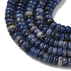 Natural Sodalite Beads Strands&nbsp;G-Z110-B20-2x4mm