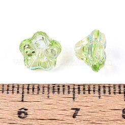 Electroplate Transparent Glass Beads Strands&nbsp;EGLA-N055-03A-02