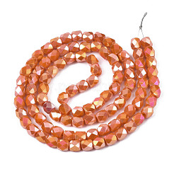 Electroplate Glass Beads Strands&nbsp;EGLA-N002-13-A17