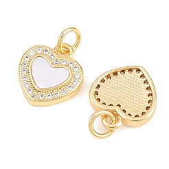 Valentine's Day Brass Micro Pave Clear Cubic Zirconia Pendants&nbsp;ZIRC-F148-12D-G