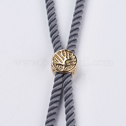 Nylon Twisted Cord Bracelet Making&nbsp;MAK-F018-07G-RS