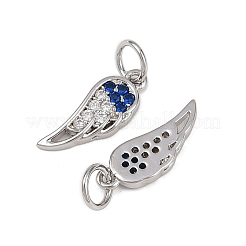 Brass Micro Pave Cubic Zirconia Pendants&nbsp;KK-B150-23P