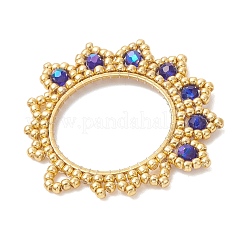Glass Seed Beaded Flower Pendants&nbsp;PALLOY-MZ01237-04