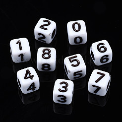 Opaque Acrylic Beads&nbsp;SACR-S273-42