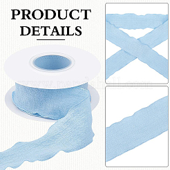 2 Rolls Polyester Ruffled Ribbon for Sewing Decoration&nbsp;OCOR-CY0003-18A