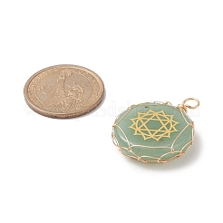 Copper Wire Wrapped Natural & Synthetic Mixed Stone Pendants&nbsp;PALLOY-JF02010