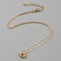 304 Stainless Steel Pendant Necklace for Women&nbsp;NJEW-WH0022-11A-G