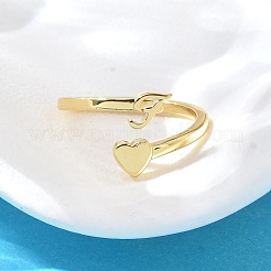 Brass Cuff Rings for Women&nbsp;RJEW-U044-F